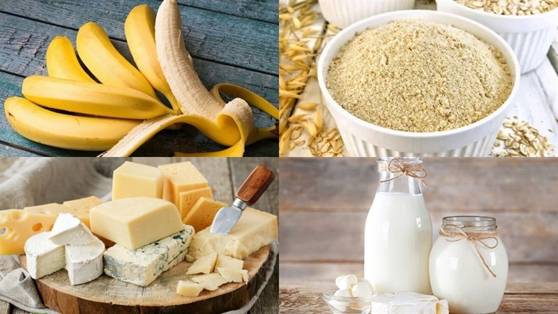 nguyên liệu làm Bánh chuối yến mạch phô mai