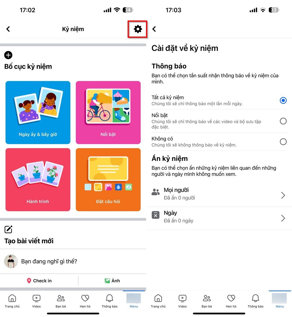 Cách ẩn các kỷ niệm trên Facebook 2