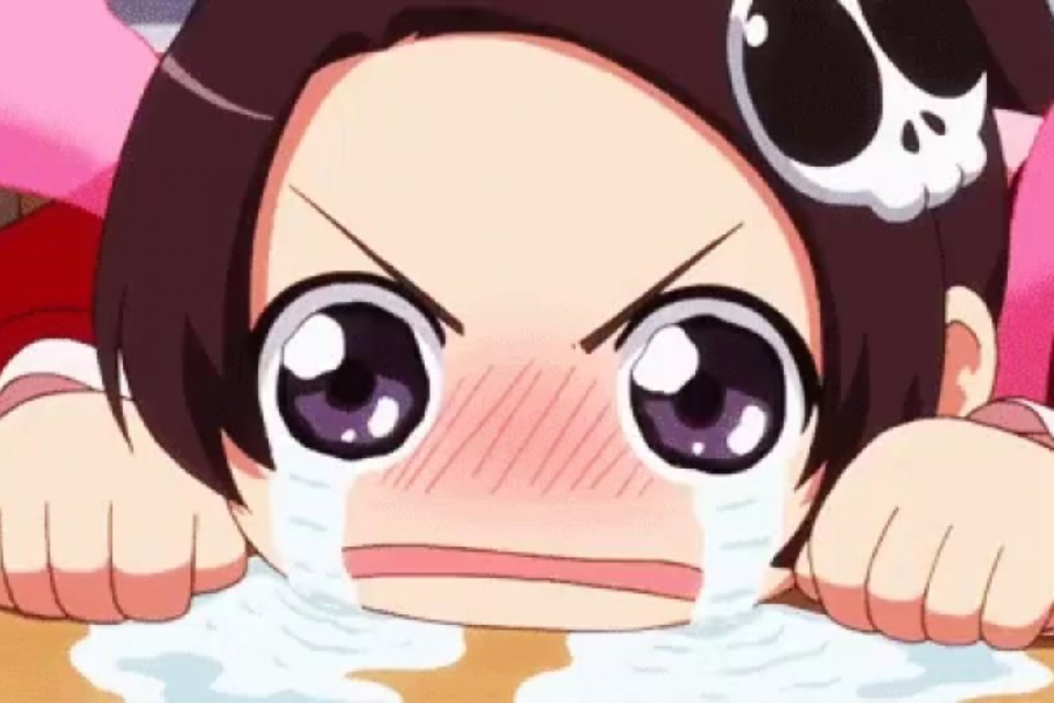 Anime meme khóc hờn dỗi.