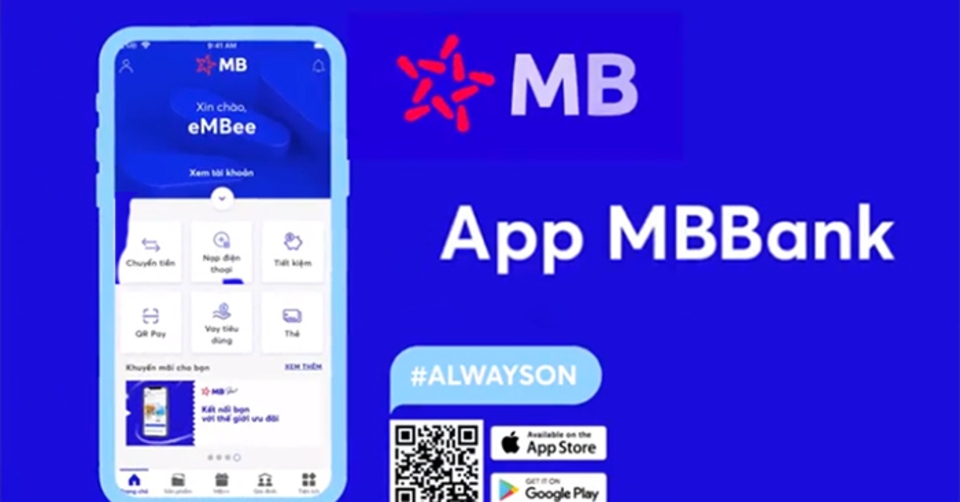 Ứng dụng hỗ trợ vay vốn online MB Bank