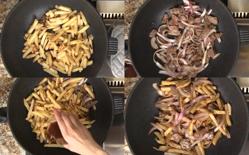 Thịt bò xào khoai tây chiên