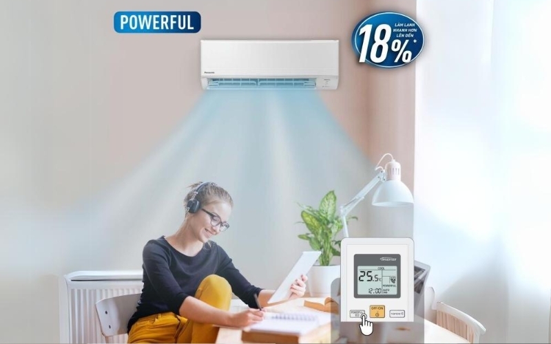 Công nghệ làm lạnh POWERFUL giúp làm mát mạnh mẽ tức thì