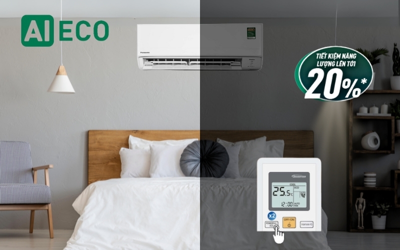 Chế độ Eco tích hợp AI và công nghệ Inverter