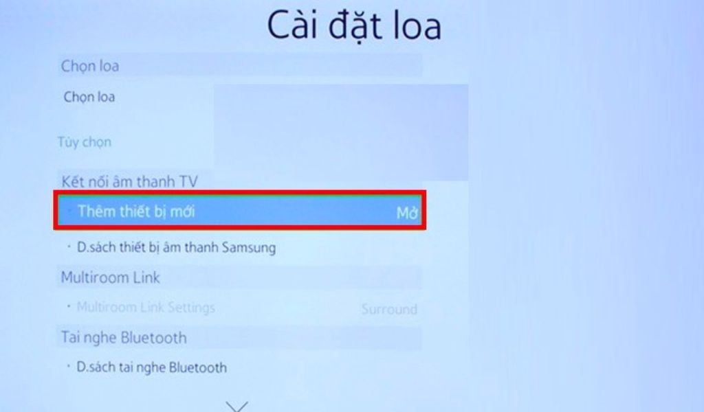 Hướng dẫn kết nối bluetooth với tivi Samsung và lưu ý một số lỗi thường gặp 9