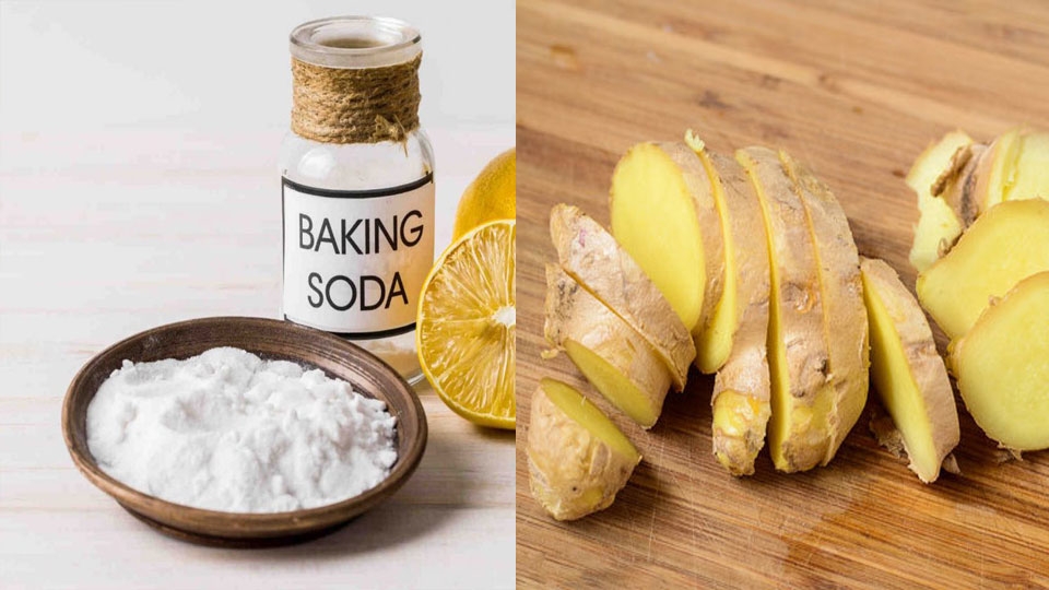 Sử dụng backing soda và gừng để bảo quản tỏi