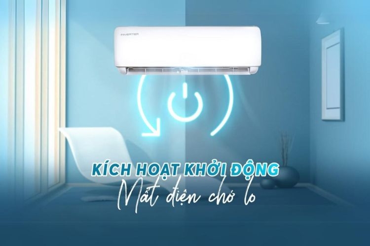 Nhiều dòng máy lạnh hiện nay đều có chế độ tự khởi động lại khi có điện