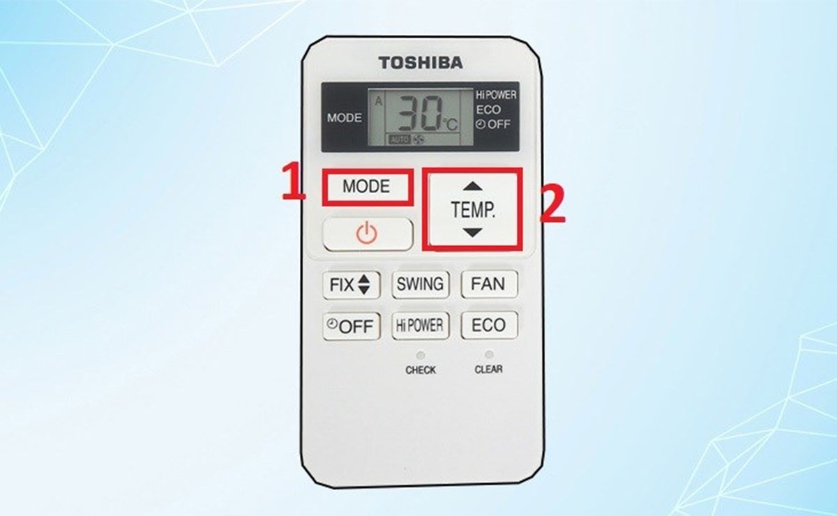 biểu tượng chữ a trên điều khiển điều hòa toshiba - hình 4
