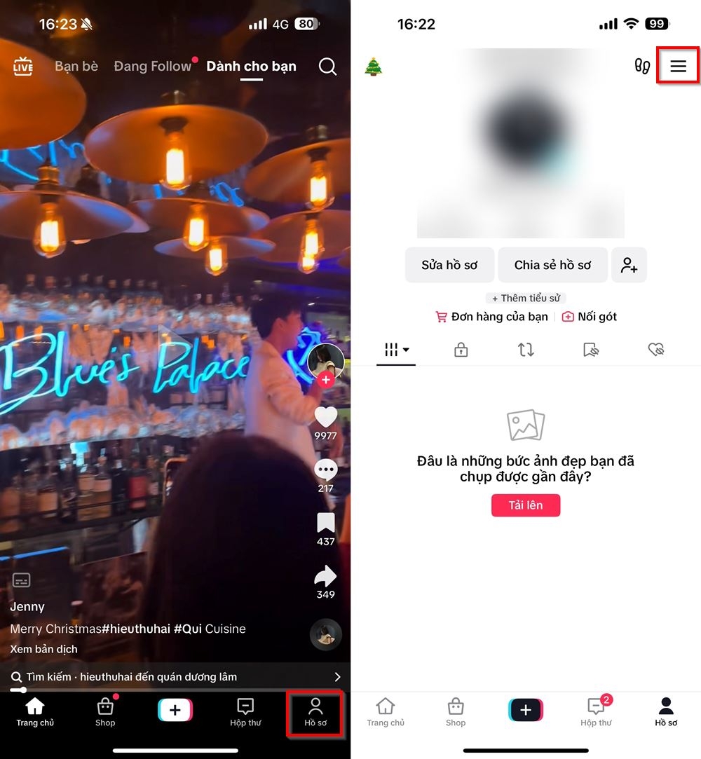 Cách xem số lượt chia sẻ video TikTok 2