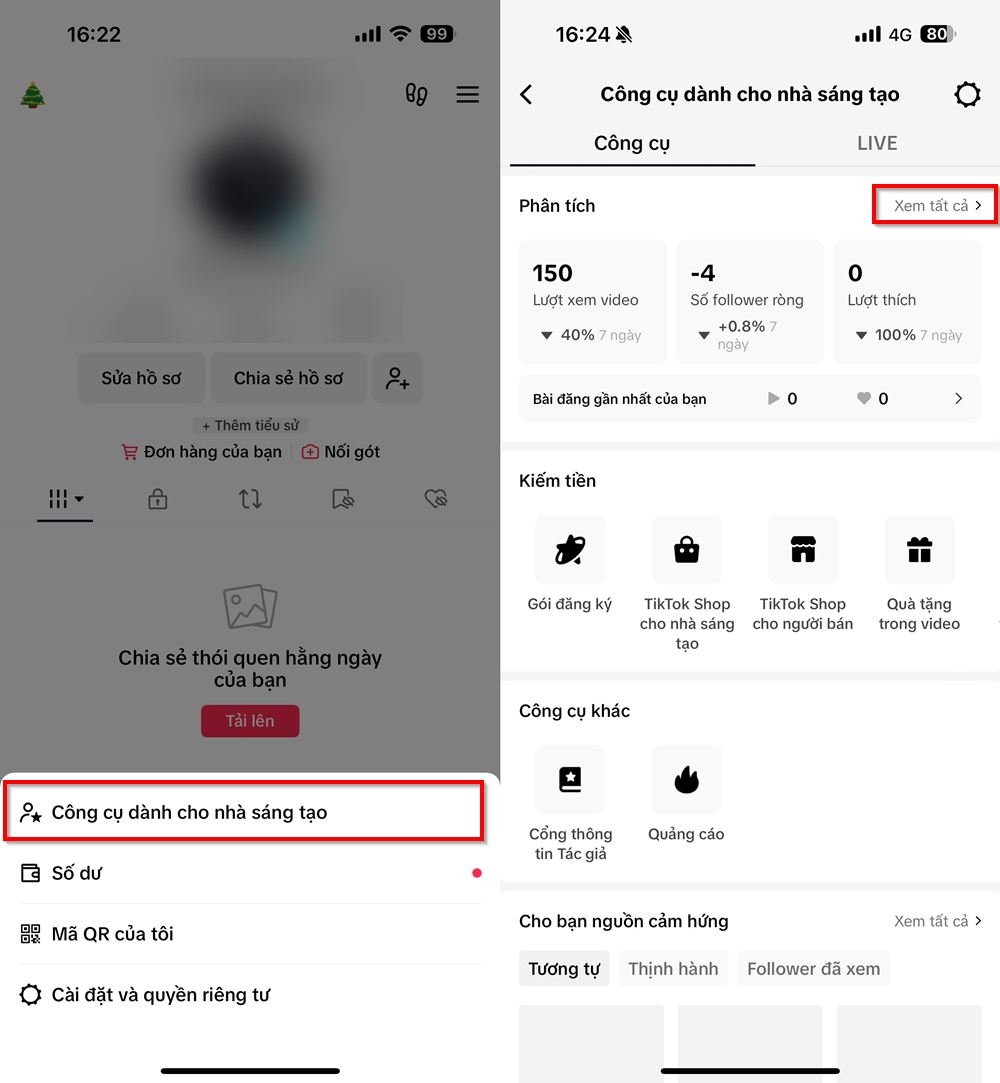 Cách xem số lượt chia sẻ video TikTok 3