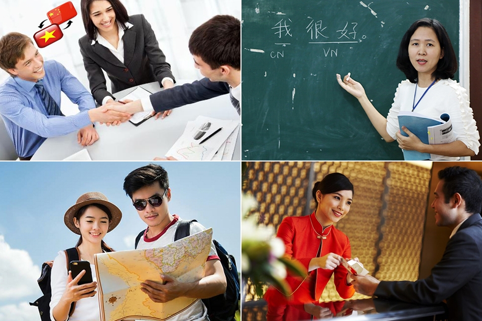 Sinh viên tốt nghiệp ngành ngôn ngữ Trung có thể đảm nhiệm nhiều công việc khác nhau.