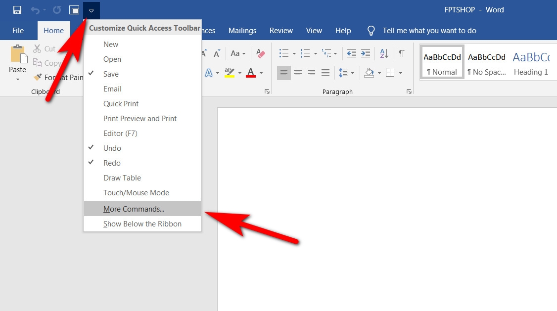 cách mở file word full màn hình 4