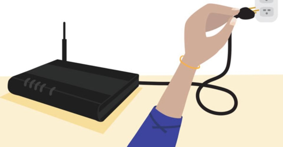 Khắc phục mã lỗi 107/116/301 bằng cách ngắt điện của bộ định tuyến