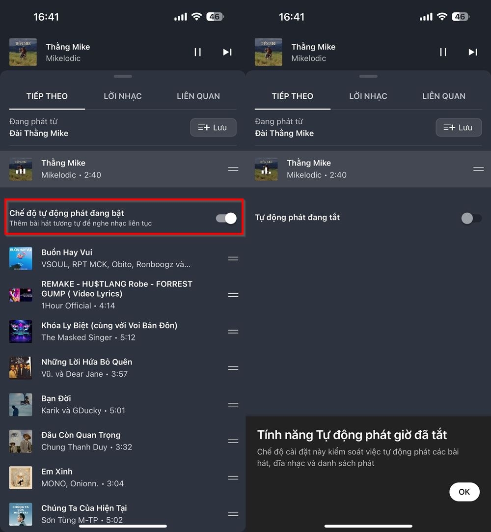 Cách tắt tính năng tự động phát trên YouTube Music 2