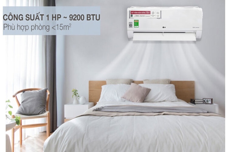 Điều hòa LG Inverter HP V10ENF tiết kiệm điện tối đa