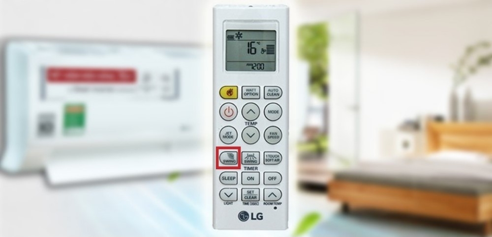 Cách điều chỉnh hướng gió Swing trên điều hòa LG