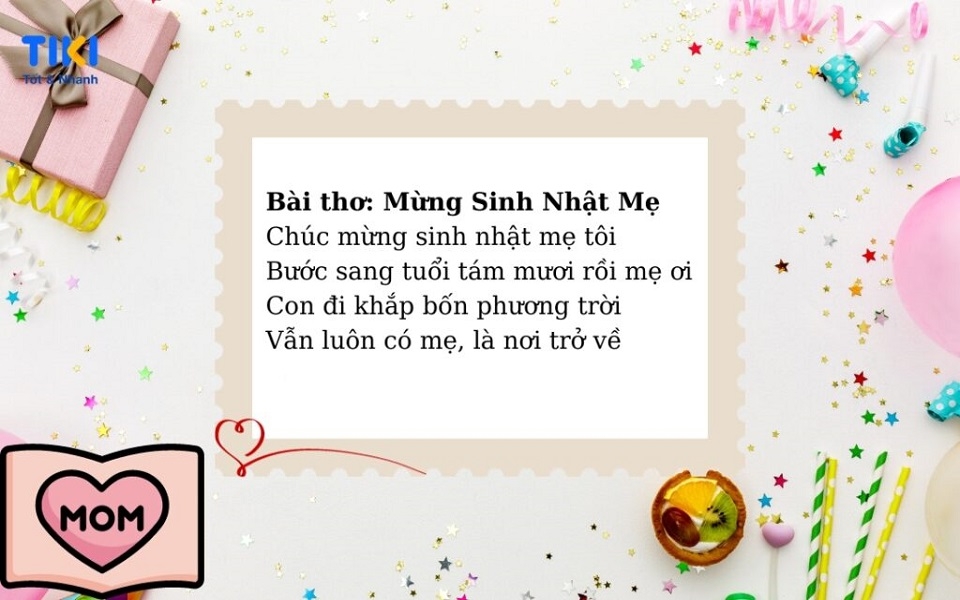 Thơ hay mừng sinh nhật mẹ