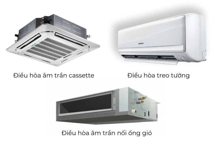 Bạn có thể lựa chọn kiểu điều hòa theo diện tích phòng hoặc nhu cầu sử dụng