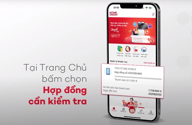 Chọn hợp đồng cần kiểm tra
