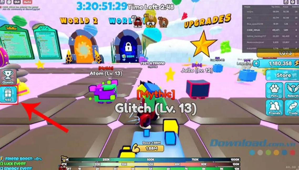 Mở trò chơi Roblox và đợi cho màn hình chính của trò chơi xuất hiện