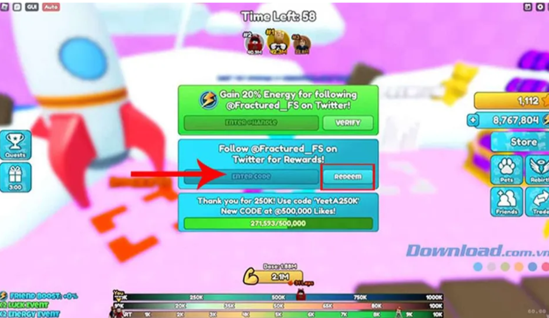 "Enter Code"