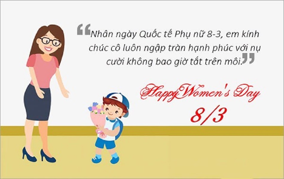 Lời chúc 8/3 cho cô giáo chủ nhiệm
