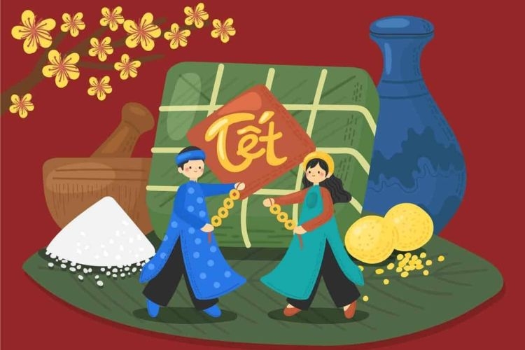 chúc tết bạn bè