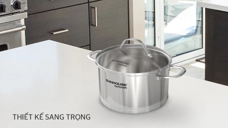 Nồi Inox 5 đáy - đáy từ 20cm Sunhouse SHG502-20