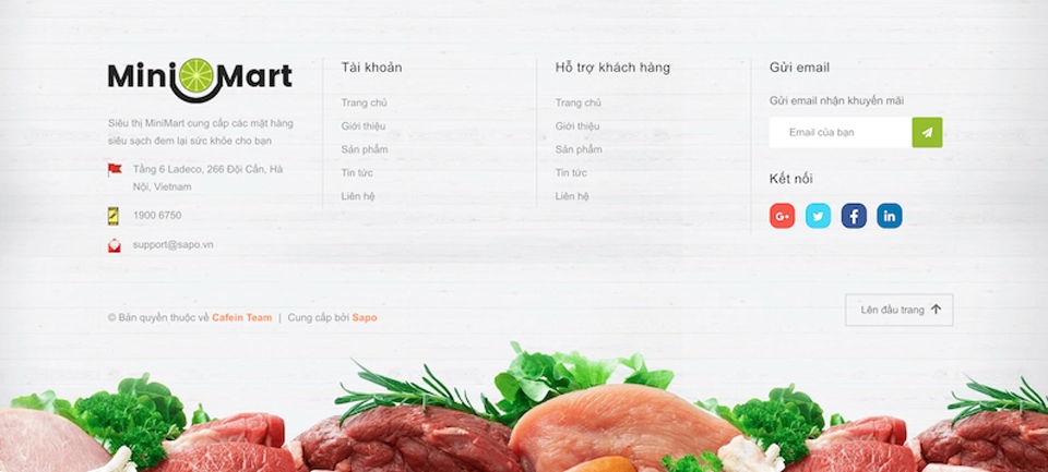 Xây dựng phong cách riêng ấn tượng cho footer website của doanh nghiệp.