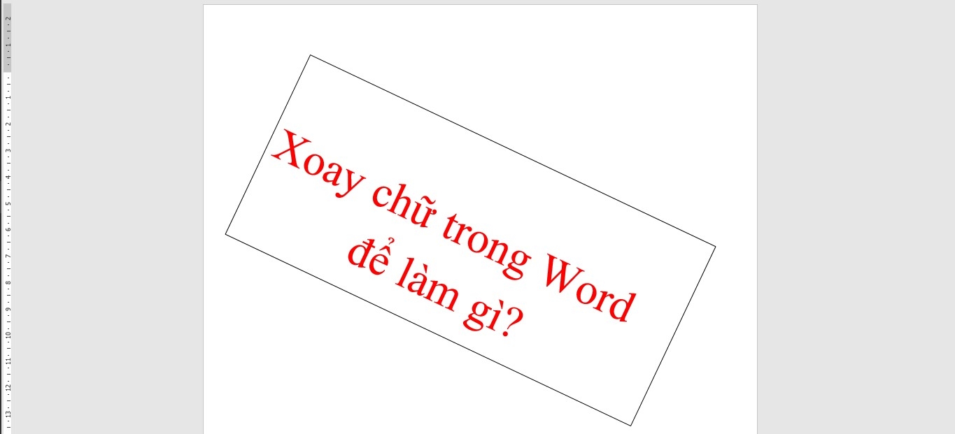 xoay ảnh trong word giúp tạo điểm nhấn thú vị