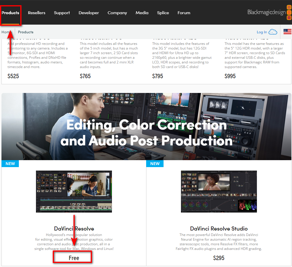 DaVinci Resolve 1