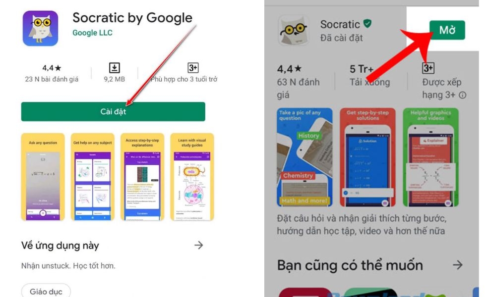 Cách tải Socratic trên Android