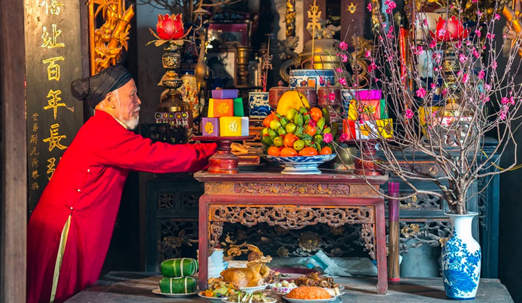 Chưng mâm ngũ quả