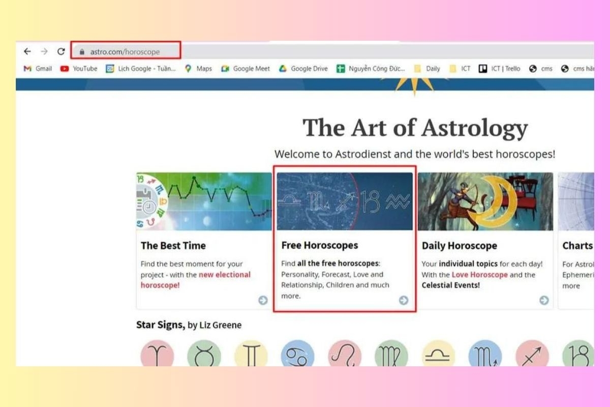 bản đồ sao cung hoàng đạo hình 3