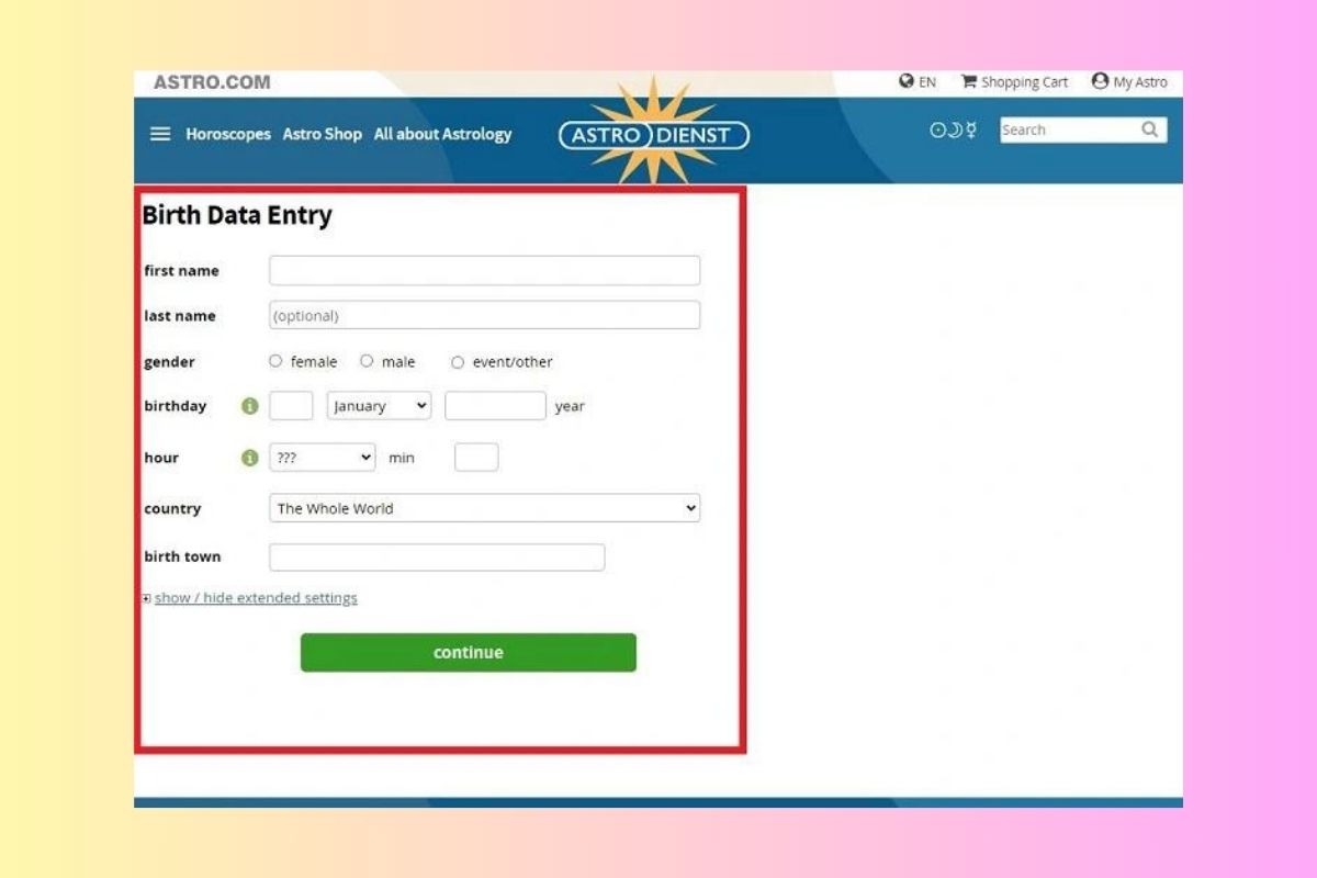 bản đồ sao cung hoàng đạo hình 6