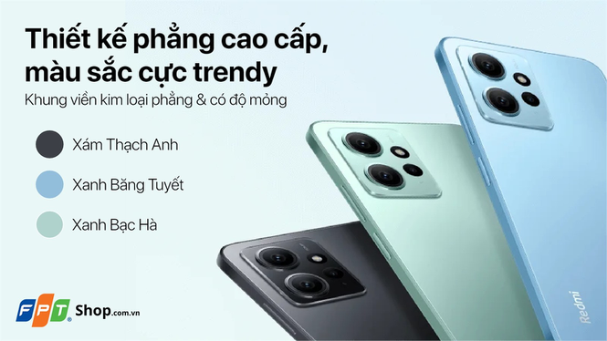 Xiaomi Redmi Note 12 Xám Thạch Anh