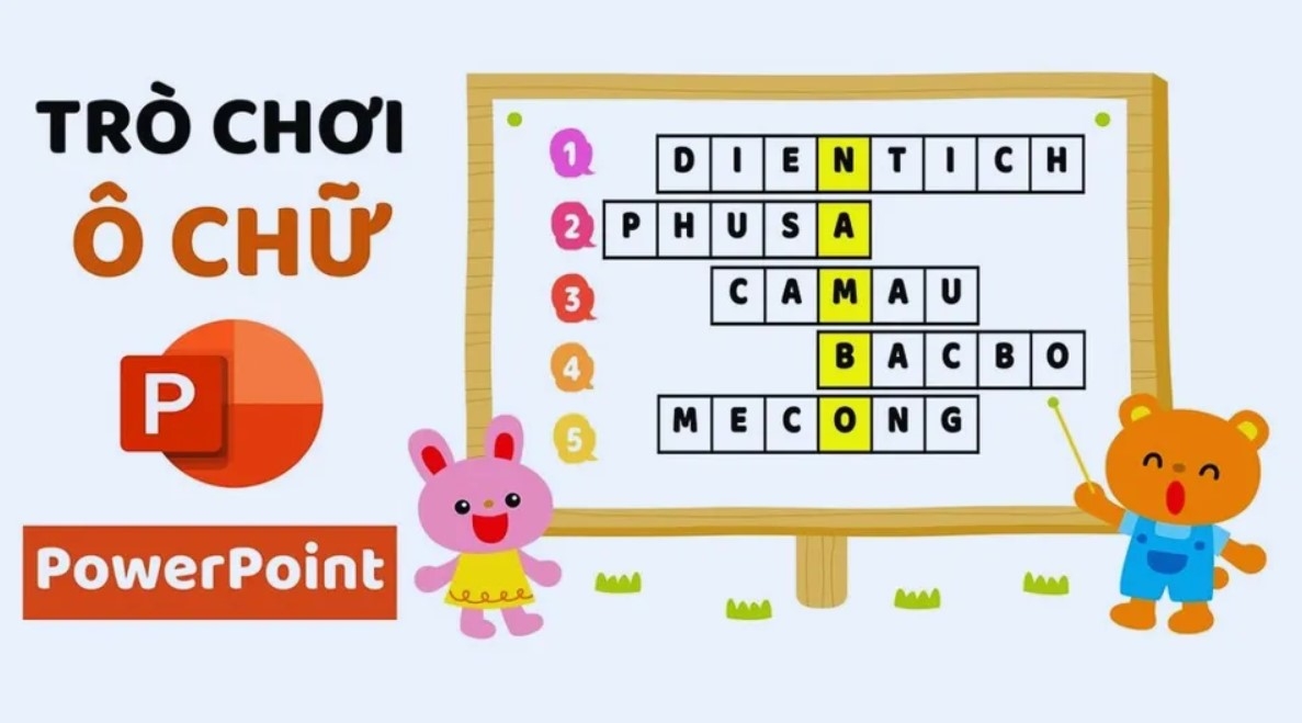 Cách làm trò chơi ô chữ trên Powerpoint chi tiết từng bước, đơn giản và dễ thực hiện 1