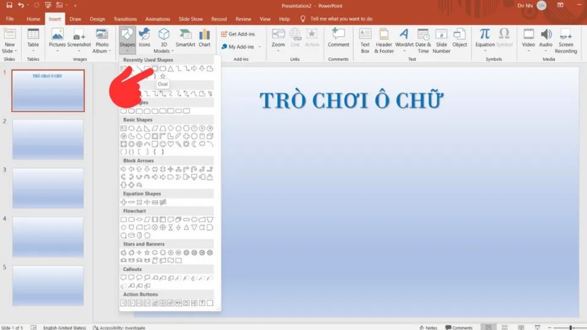 Cách làm trò chơi ô chữ trên Powerpoint chi tiết từng bước, đơn giản và dễ thực hiện 10