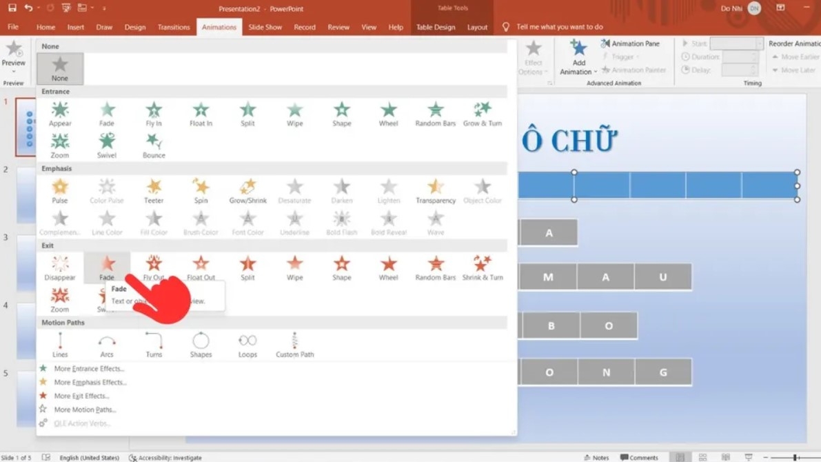 Cách làm trò chơi ô chữ trên Powerpoint chi tiết từng bước, đơn giản và dễ thực hiện 19