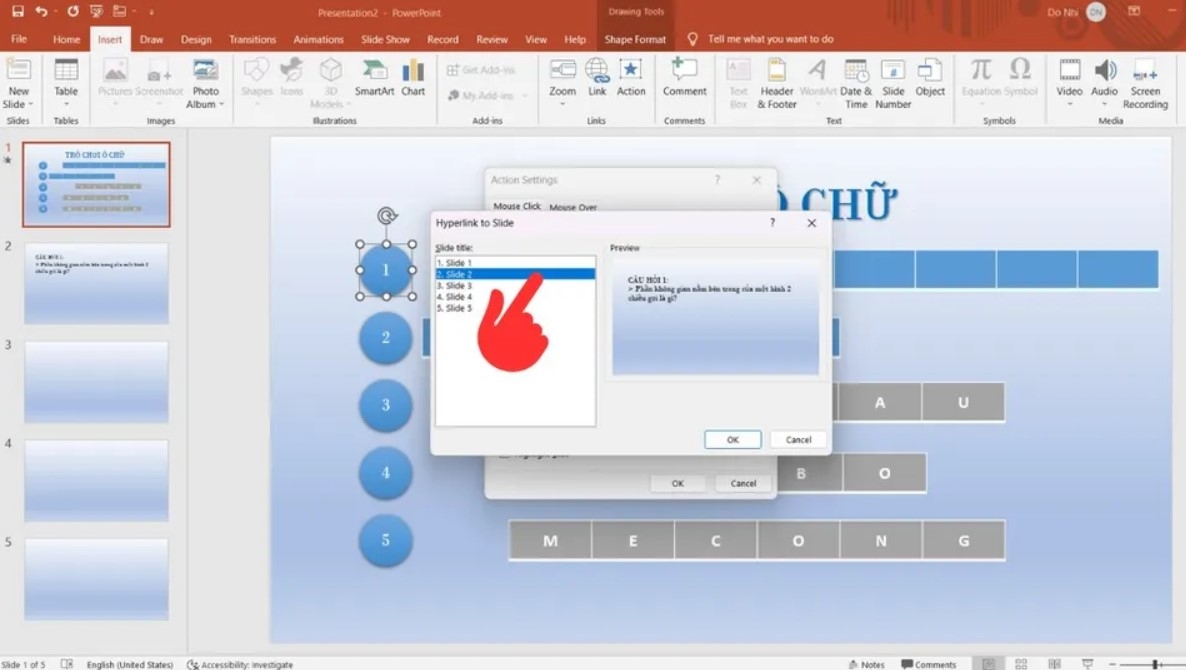 Cách làm trò chơi ô chữ trên Powerpoint chi tiết từng bước, đơn giản và dễ thực hiện 24