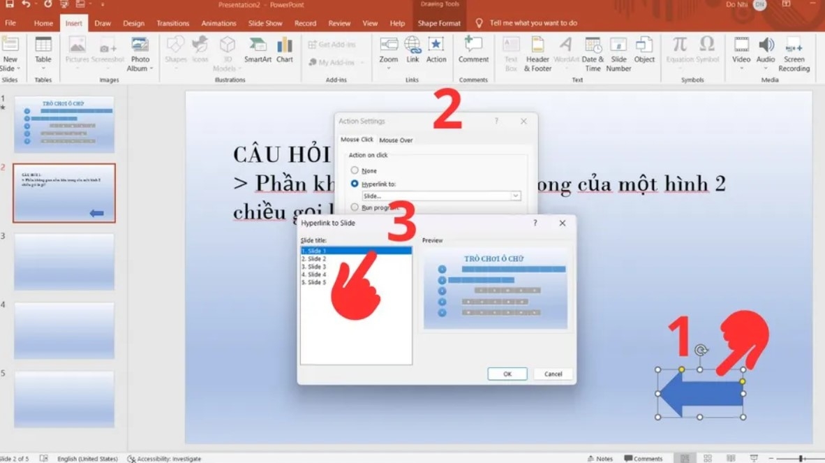 Cách làm trò chơi ô chữ trên Powerpoint chi tiết từng bước, đơn giản và dễ thực hiện 26