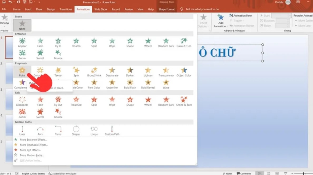 Cách làm trò chơi ô chữ trên Powerpoint chi tiết từng bước, đơn giản và dễ thực hiện 9
