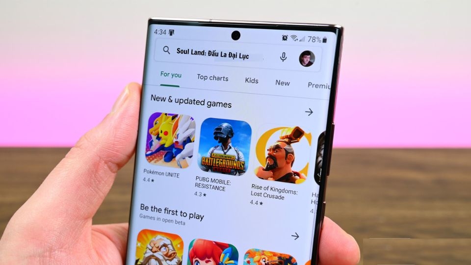 Mở ứng dụng Google Play Store