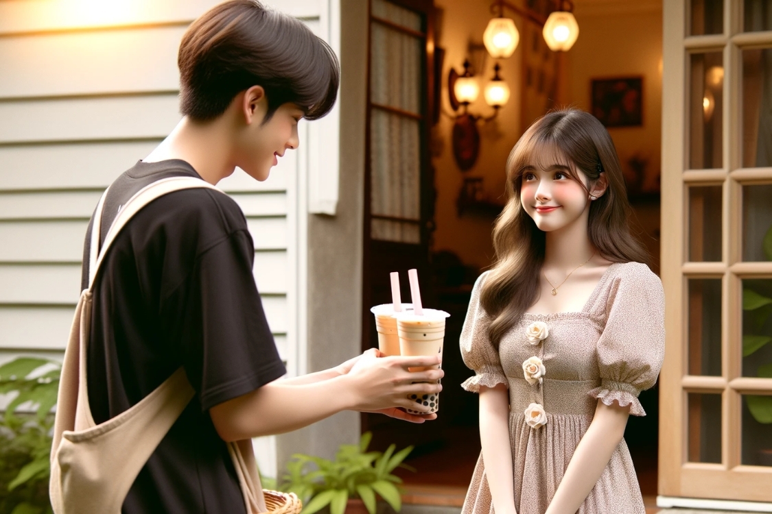 Stt thả thính trà sữa, stt trà sữa