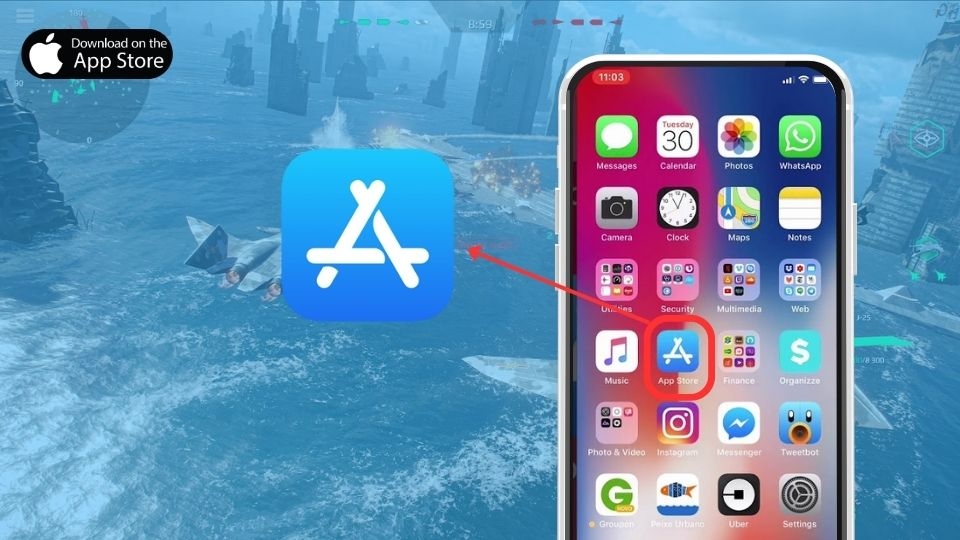 Khởi động ứng dụng App Store