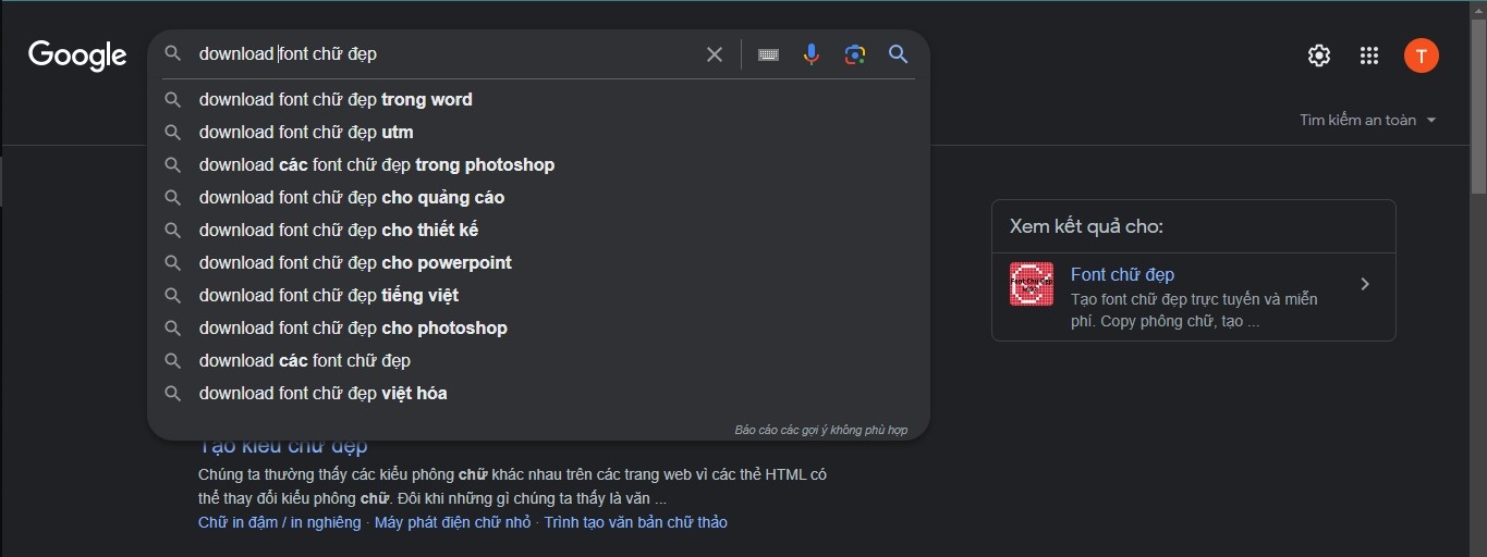 cách thêm font chữ vào photoshop 1