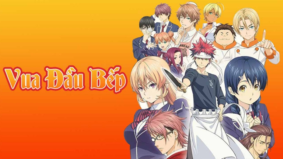 Bộ anime nấu ăn Shokugeki no Soma - Vua Đầu Bếp Soma.