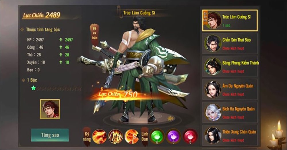 Hóa thần trong game Phong Khởi Trường An