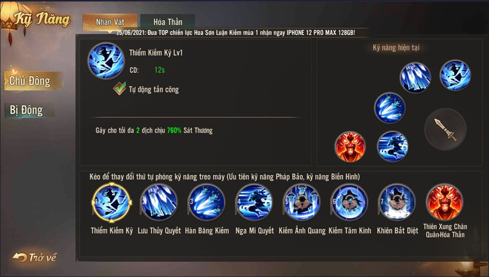 Bộ kỹ năng chủ động