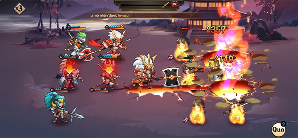 Các cuộc chiến trong game Đại Chiến Samurai