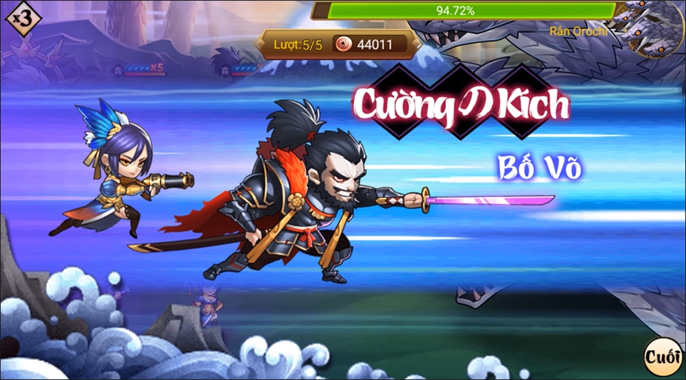 Tướng samurai trong game Đại Chiến Samurai